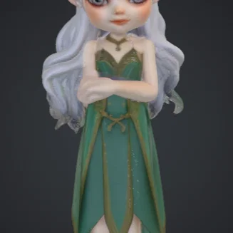 Mô hình nàng tiên Elf xinh đẹp (Pretty Elf Girl) in 3D
