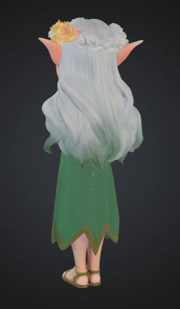 Mô hình nàng tiên Elf xinh đẹp (Pretty Elf Girl) in 3D - Image 2