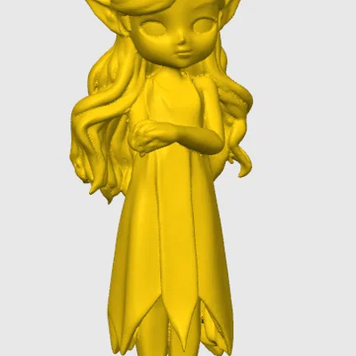 Mô hình nàng tiên Elf xinh đẹp (Pretty Elf Girl) in 3D