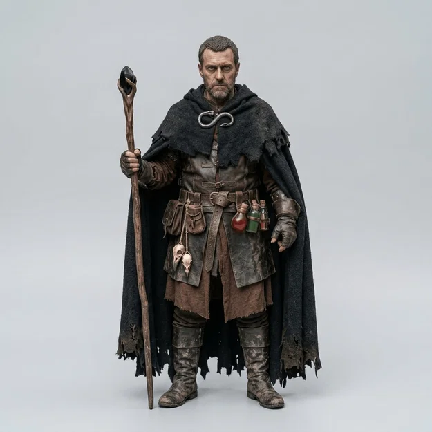 Mô hình 3D Necromancer - Pháp sư bóng tối chi tiết cực cao - Image 1