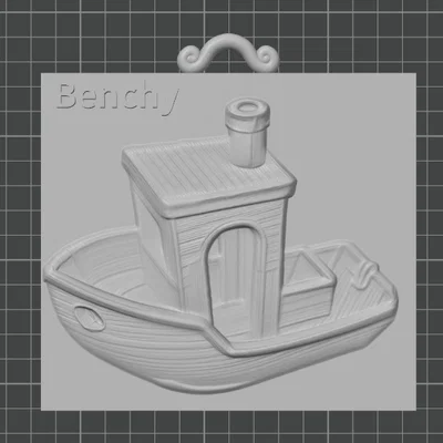 Tranh treo tường 3D Benchy