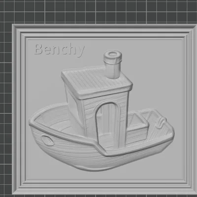 Tranh treo tường 3D Benchy