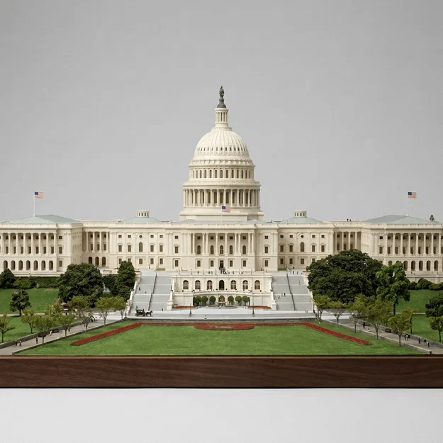 Mô hình 3D Tòa nhà Quốc hội Hoa Kỳ - US Capitol Building - Image 1