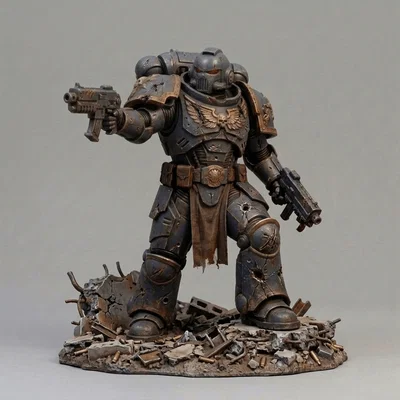Mô hình 3D chiến binh không gian (Space Marine) cực chi tiết