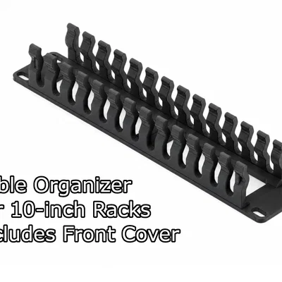 Máng cáp quản lý dây gắn tủ Rack 10-inch