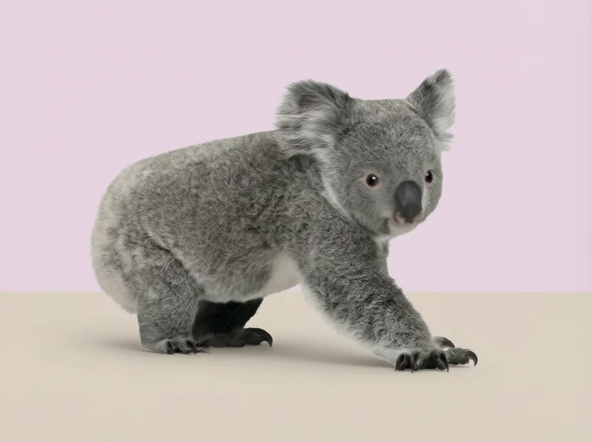 Mô hình 3D gấu túi Koala (Wildlife Art) trang trí bàn làm việc - Image 1