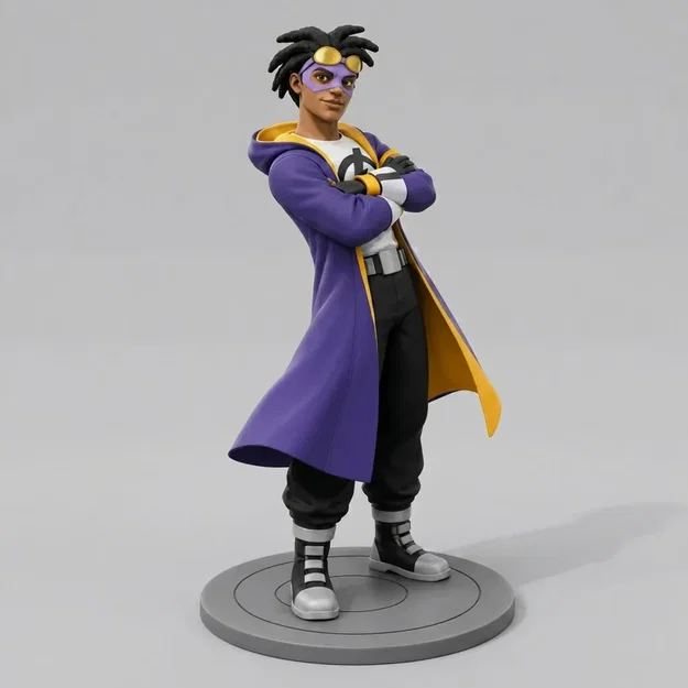 Mô hình 3D Static Shock - Virgil Hawkins cực chất để sưu tầm - Image 1