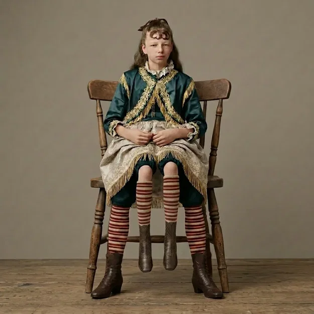 Mô hình 3D Josephine Myrtle Corbin - Cô gái bốn chân 1882 - Image 1