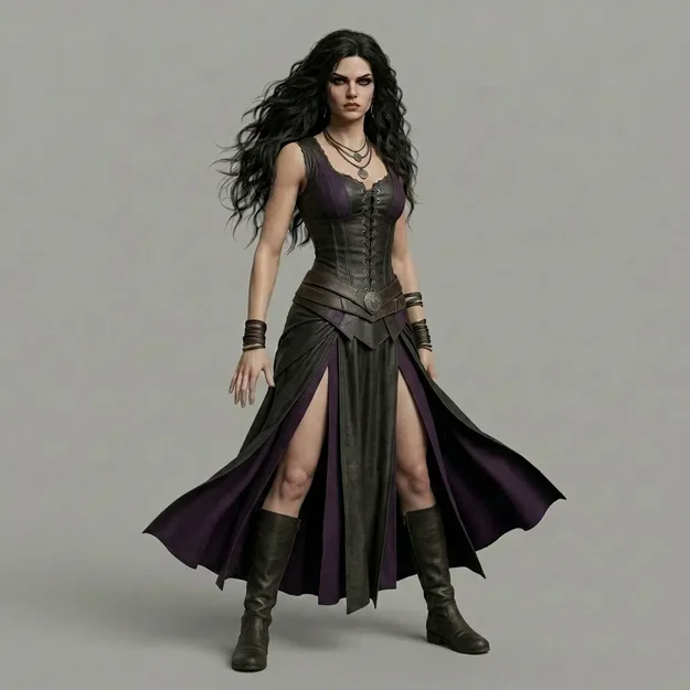 Mô hình 3D nhân vật nữ Dark Beauty - Striking Temptress độc đáo - Image 1