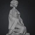 Mô hình Geisha 3D tinh xảo: Tượng trang trí Nhật Bản độc đáo - Thumbnail 3