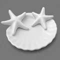 File STL Khay Trang Sức Vỏ Sò Sao Biển – Khay Đựng Nhẫn & Decor Nhà Ven Biển - Thumbnail 3