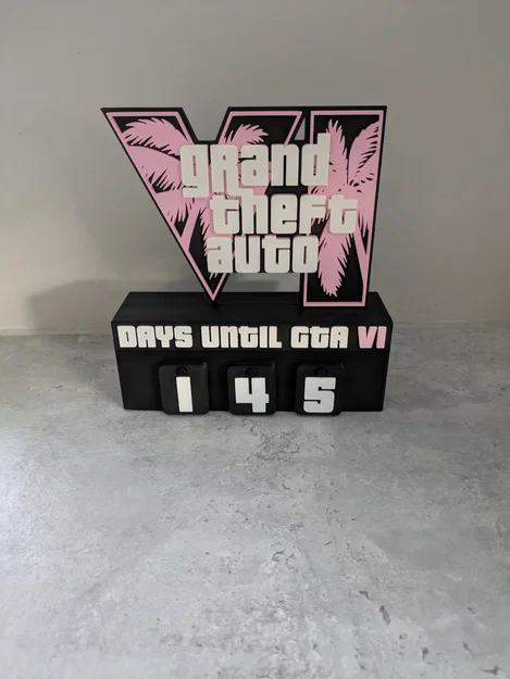 Đế đếm ngược ngày ra mắt GTA 6 (VI) + Đế trưng bày rời - Image 2
