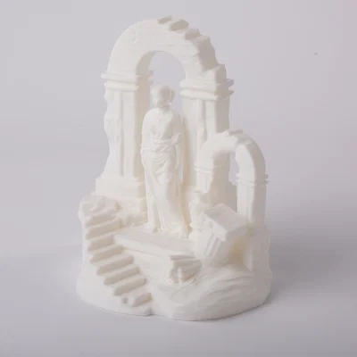 Tượng điêu khắc Aphrodite giữa tàn tích cổ đại