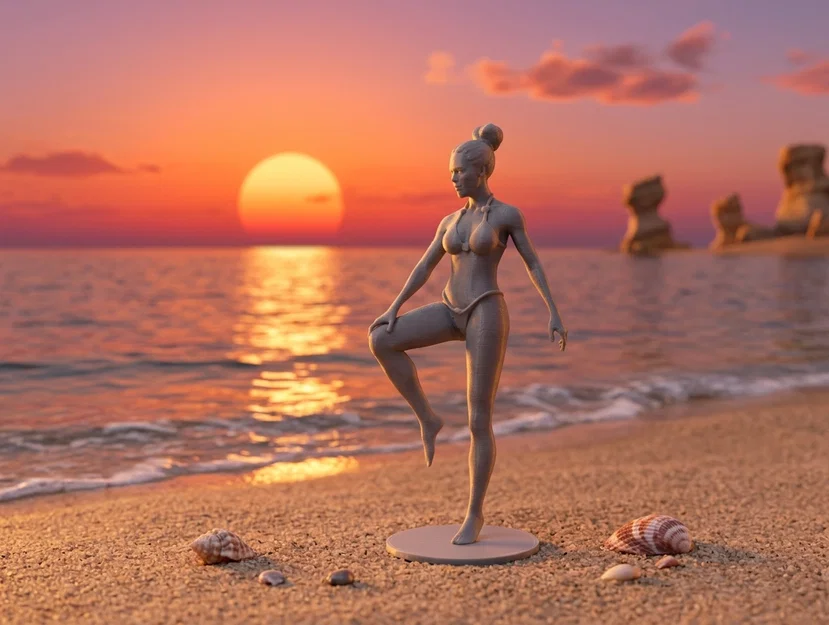 Tượng cô gái tư thế Yoga thăng bằng - Image 1