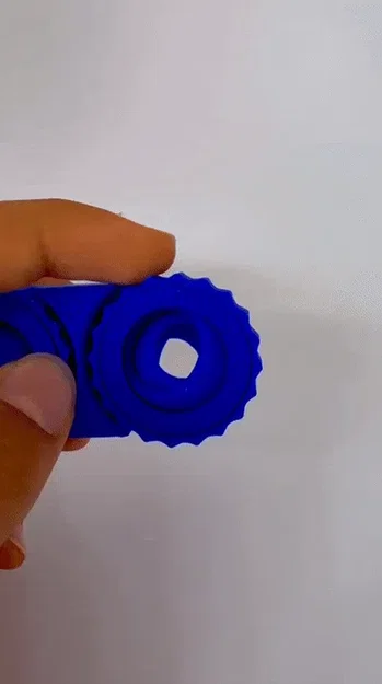 Đồ chơi Fidget Bánh răng kép (Dual-Gear Haptic Fidget - In nguyên khối) - Image 2