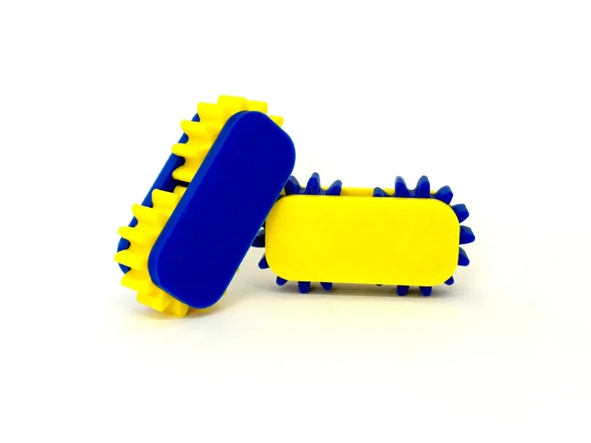 Symmetric Dual-Gear Haptic Clicker (Snap-Fit) - Đồ chơi giảm stress bánh răng đối xứng - Image 1