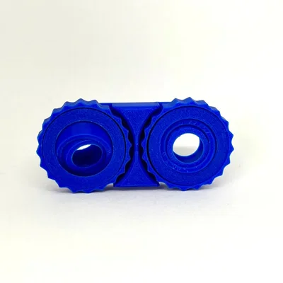Symmetric Dual-Gear Haptic Clicker (Snap-Fit) - Đồ chơi giảm stress bánh răng đối xứng