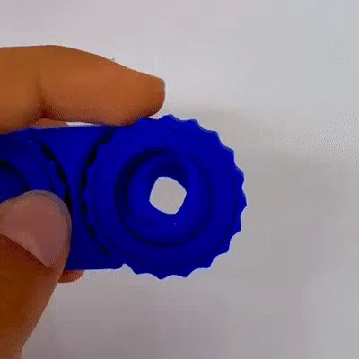 Symmetric Dual-Gear Haptic Clicker (Snap-Fit) - Đồ chơi giảm stress bánh răng đối xứng
