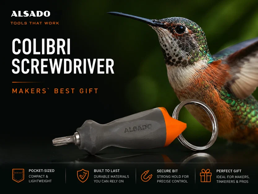 Tua vít móc khóa Alsado "Colibri" cho Maker và Kỹ sư - Image 7