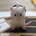 Móc khóa chú chuột trắng xinh xắn - Thumbnail 2