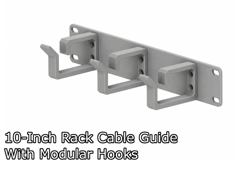 Thanh dẫn dây rack 10-inch kèm móc module - Image 1