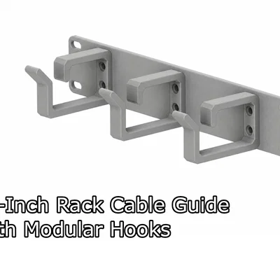 Thanh dẫn dây rack 10-inch kèm móc module