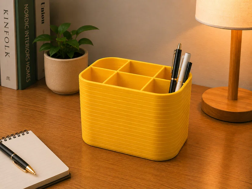 Khay Đựng Đồ Để Bàn Tối Giản 6 Ngăn - Mẫu In 3D Đẹp - Image 1
