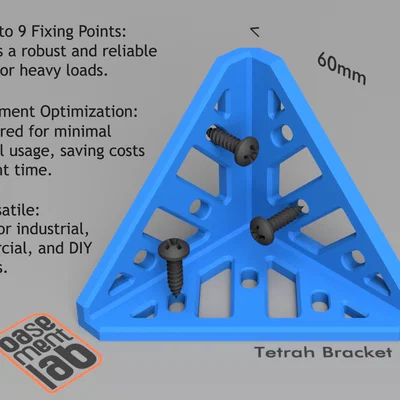 TETRAHEDRAL MOUNTING BRACKET - PAS CỐ ĐỊNH TỨ DIỆN - Cứng cáp, Lên đến 9 Điểm Cố Định
