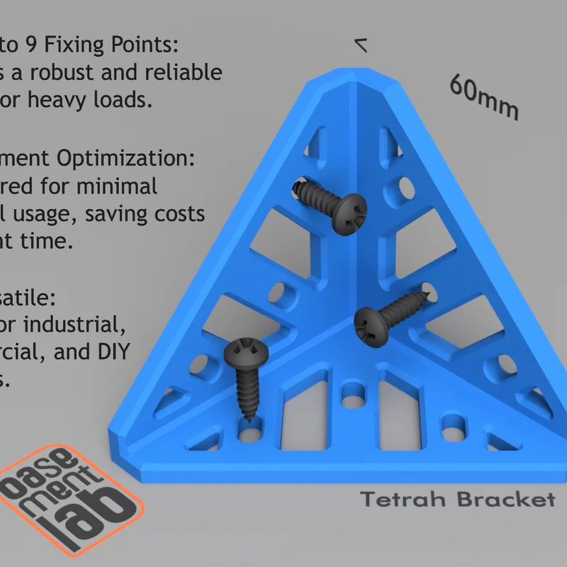 TETRAHEDRAL MOUNTING BRACKET - PAS CỐ ĐỊNH TỨ DIỆN - Cứng cáp, Lên đến 9 Điểm Cố Định