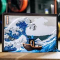 Tác phẩm 3D - Sóng Lớn Ngoài Khơi Kanagawa (Hokusai) - Thumbnail 1