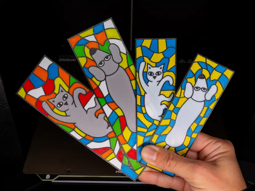 Bookmark Mèo và Chó phong cách Mosaic - Image 2