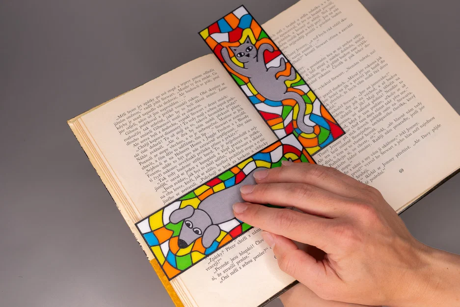 Bookmark Mèo và Chó phong cách Mosaic - Image 3
