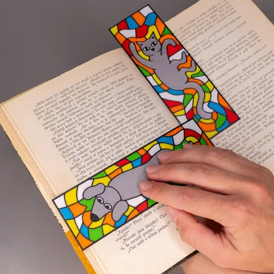 Bookmark Mèo và Chó phong cách Mosaic