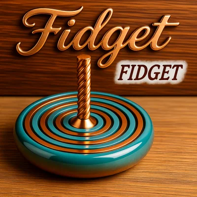 Mô hình Vòng quay Fidget Gyro có tay cầm in 3D độc đáo