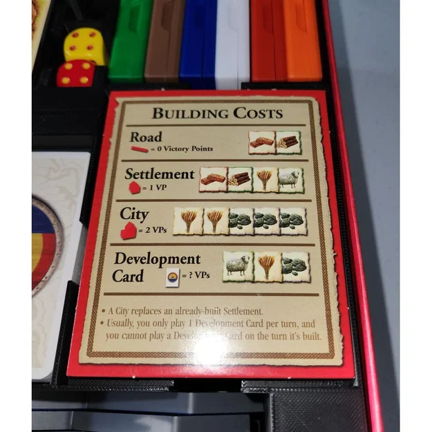 Bộ Khay Đựng (Insert) Settlers of Catan (Bản 4th Edition - 2007) - Dùng Được Cho Bài Bọc Sleeve! - Image 6