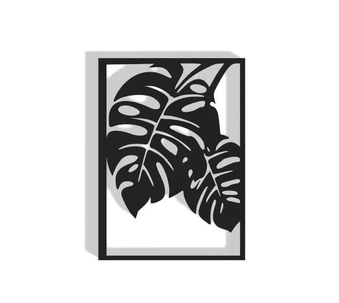Mẫu trang trí tường Leaf Decor in 3D phong cách hiện đại - Image 1