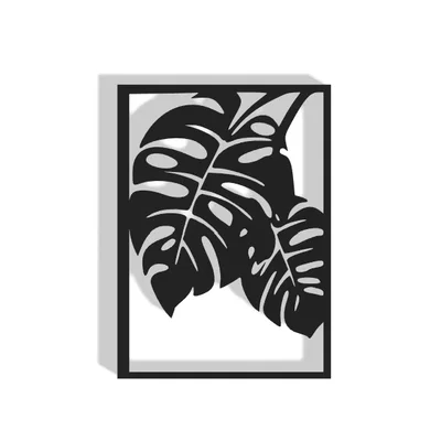 Mẫu trang trí tường Leaf Decor in 3D phong cách hiện đại