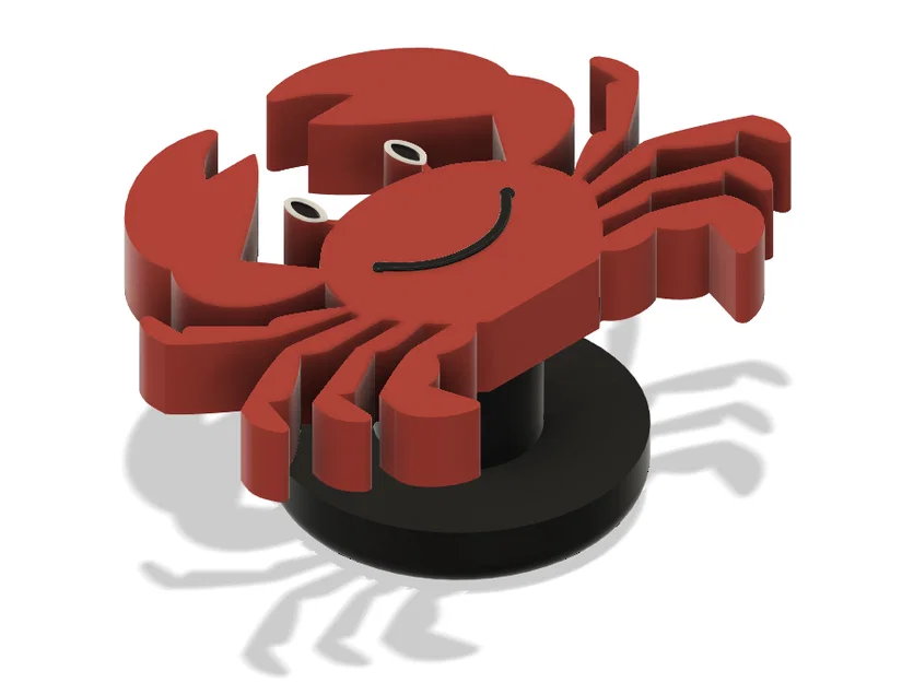 Phụ kiện trang trí dép Croc hình chú cua siêu đáng yêu (Crab Croc Charm) - Image 1