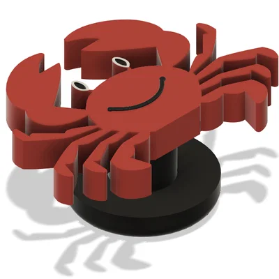 Phụ kiện trang trí dép Croc hình chú cua siêu đáng yêu (Crab Croc Charm)