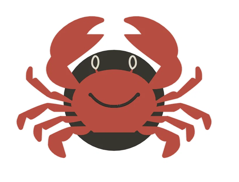 Phụ kiện trang trí dép Croc hình chú cua siêu đáng yêu (Crab Croc Charm) - Image 2