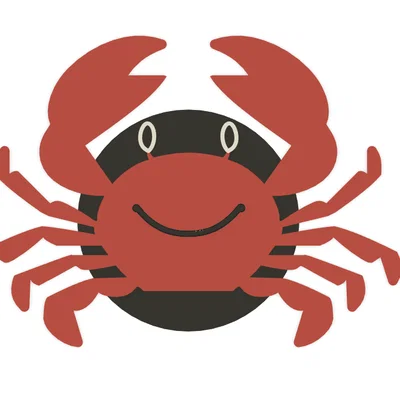 Phụ kiện trang trí dép Croc hình chú cua siêu đáng yêu (Crab Croc Charm)