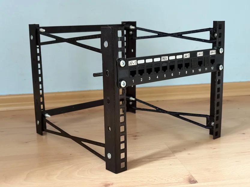 Thanh ray 5U cho tủ rack 10 inch (Tự làm Homelab) - Image 1