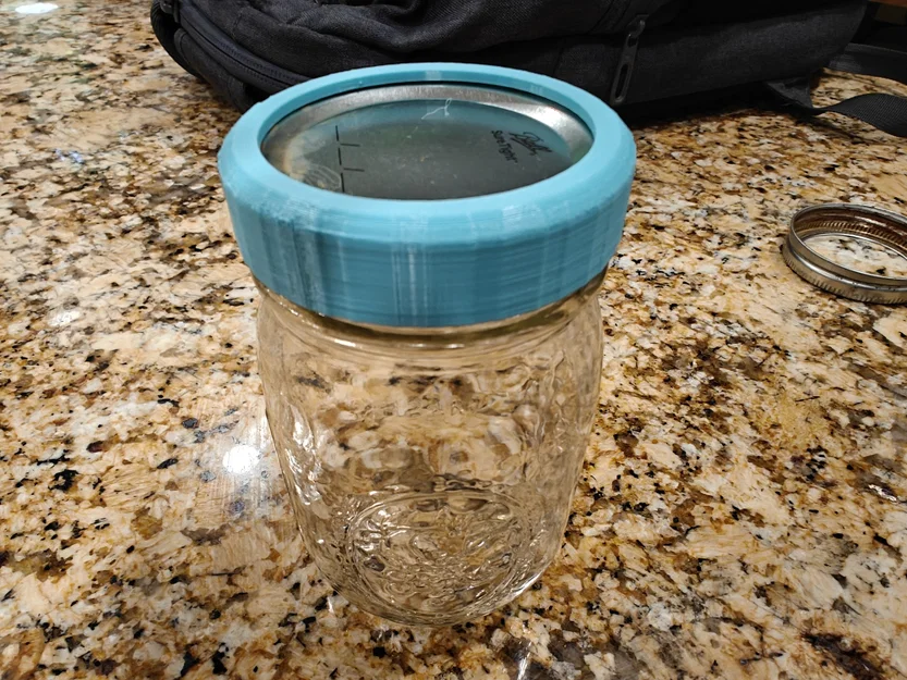 Vòng đai thay thế cho nắp hũ Mason Jar (Mason Jar Band) in 3D - Image 1