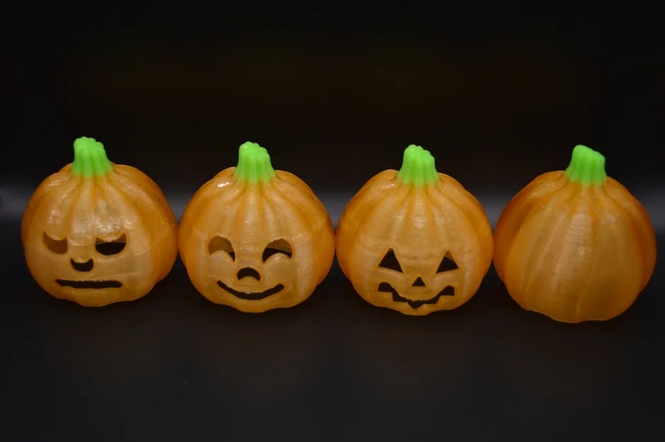 Bộ 3 Chụp Đèn Tealight Hình Bí Ngô Jack-o-Lantern - Image 1