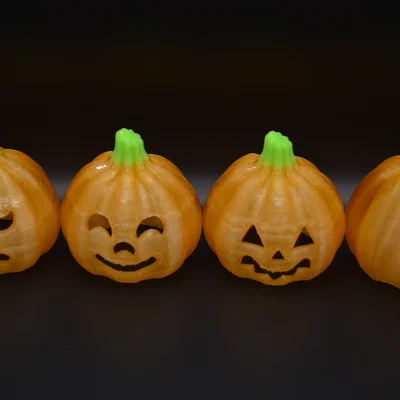 Bộ 3 Chụp Đèn Tealight Hình Bí Ngô Jack-o-Lantern