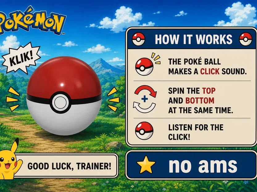 Poké Ball Clicker – Không cần AMS – In 100% không cần hỗ trợ - Image 1