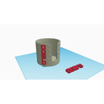 Giá để cốc (Cup holder) dành riêng cho xe Fiat Doblo - Tự in 3D