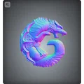Mô hình 3D biểu tượng Sói Göktürk tinh xảo cho trang trí - Thumbnail 1