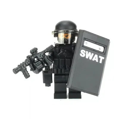 Khiên chống bạo động SWAT 3D in dành cho Lego Minifigure
