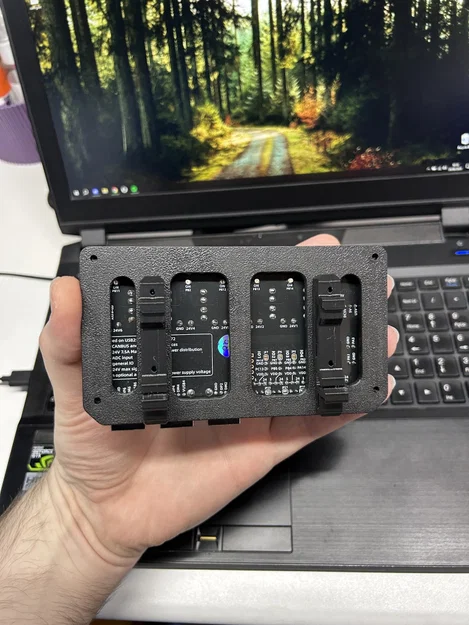 Ngàm gắn DIN cho Fysetc Hexa Distro Fusion - Image 4
